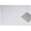 Base de douche en verre 36 po x 36 po avec finition solide SMC - surface antidérapante et couvercle de drain en acier inoxydable