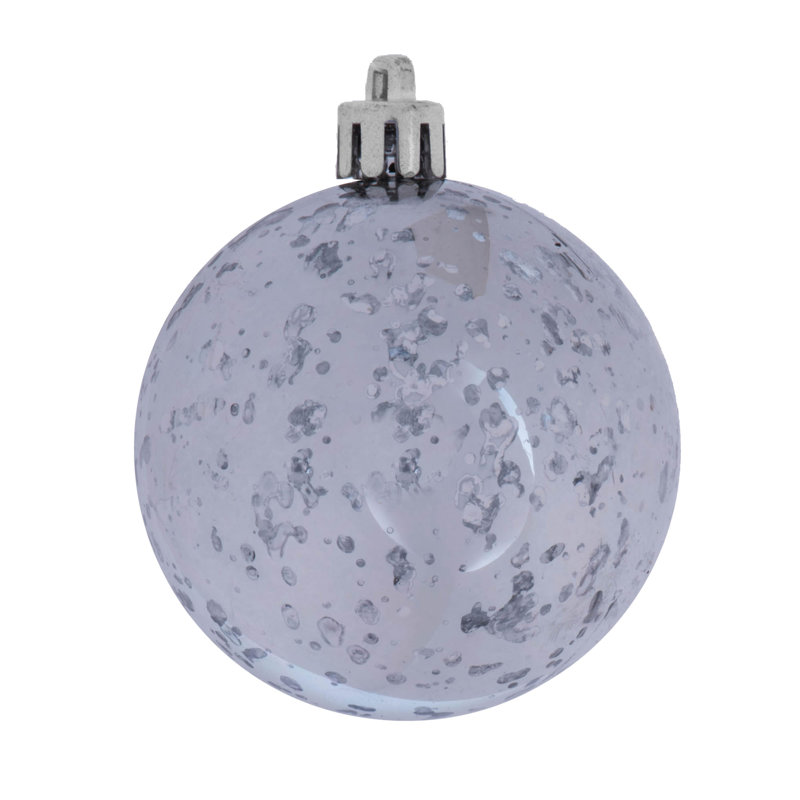 Décoration de boule décorative des Fêtes, H 4,75 po x l 4,75 po x P 4,75 po, Étain