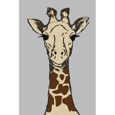 Girafe 2 - peinture sur toile tendue