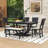 6-Piece Dining Table Set, Rectangular Dining Table with 4 Chairs and Bench-130703287