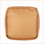 Repose-pieds contemporain en similicuir de 16 po x 16 po x 16 po pour repose-pieds | Similicuir caramel-531784614