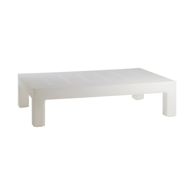 Jut Plastic/Resin Coffee Table, Ice