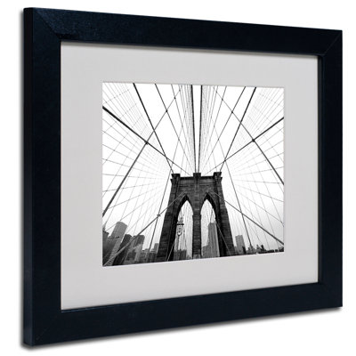 « brooklyny bridge », reproduction de photo encadrée Abrahamic