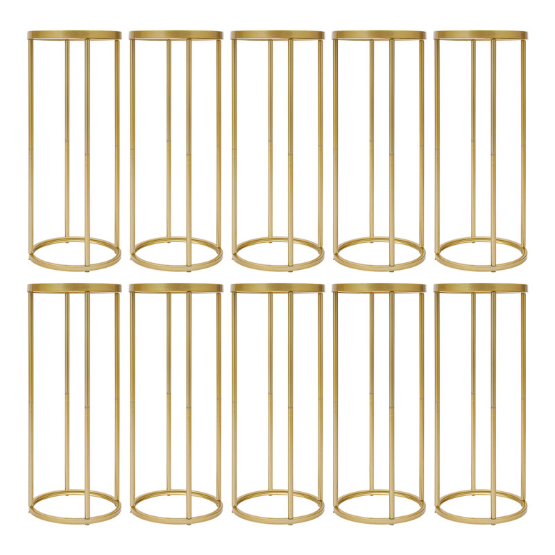 Support à colonne en fer, H 31,5 po x l 11,8 po x P 11,8 po
