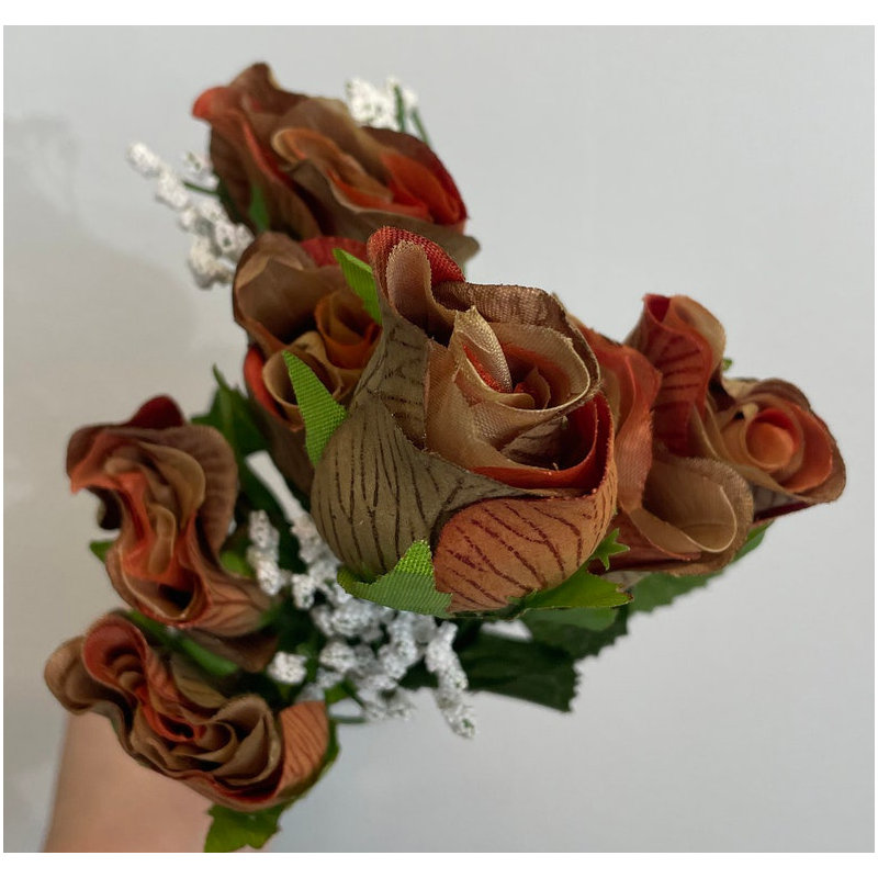 Silk Rose Arrangement, Brown
