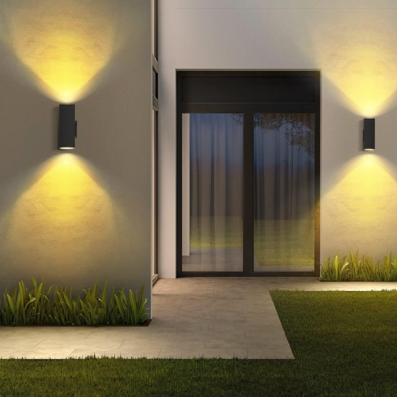 Matte Black 16.8cm H Outdoor Sconce