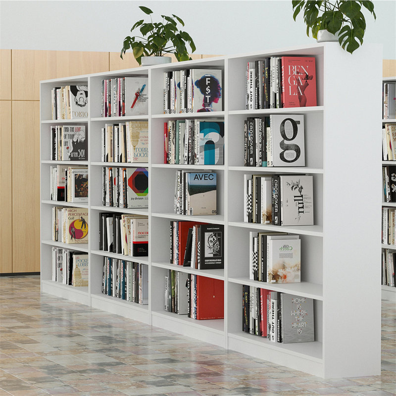 Bibliothèque blanche 5 tablettes 5 tablettes, Blanc, (5 tablettes) H 60 po x l 33 po x P 11,6 po