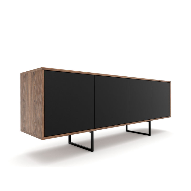 Largo 204cm Sideboard, Black/Walnut