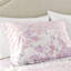 Lit double / grand avec édredon à motif cachemire floral romantique, 2 taies décoratives et coussins, édredon rose élégant / double, microfibre, coussin
