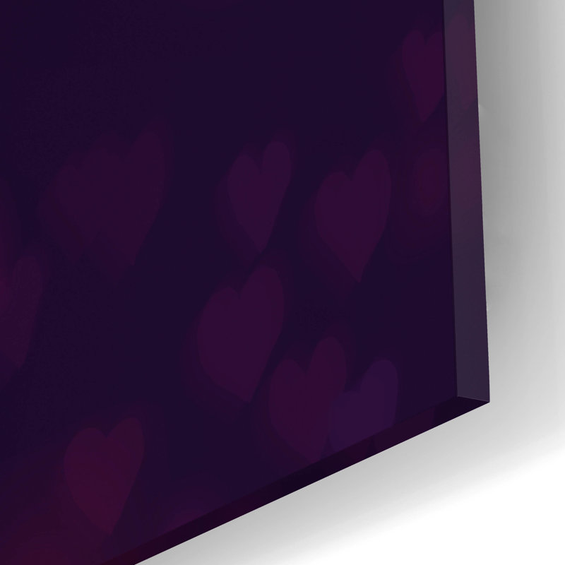  «Heartfall» par Art Licensing Studio, art mural en verre acrylique, H 16 po x l 12 po x P 0,13 po