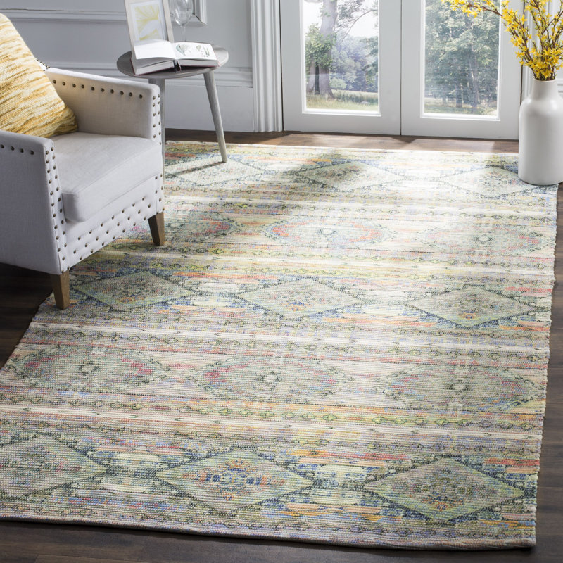Amanda Hand Loomed Performance Geometric Rug, Rectangle 6' x 9'