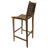 Hand-crafted Solid Wood And Leather High Top Chair/barstool