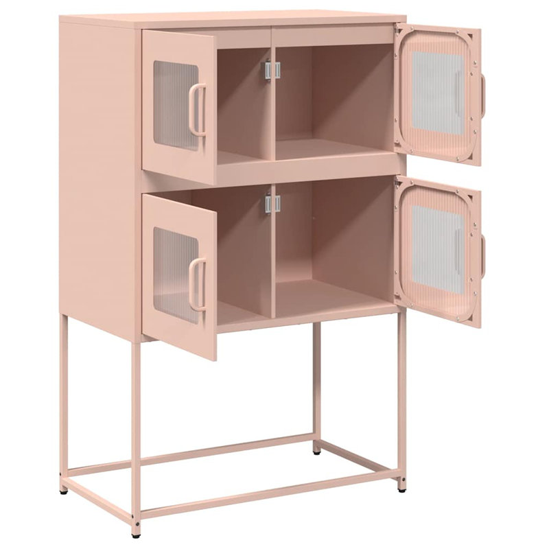Highboard 68X39x107 Cm Steel, Pink