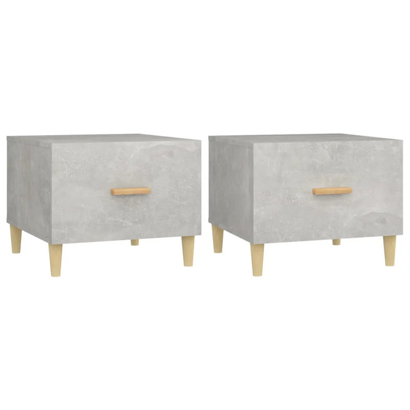 Liverpool Four Leg Coffee Table with Storage, Light Grey