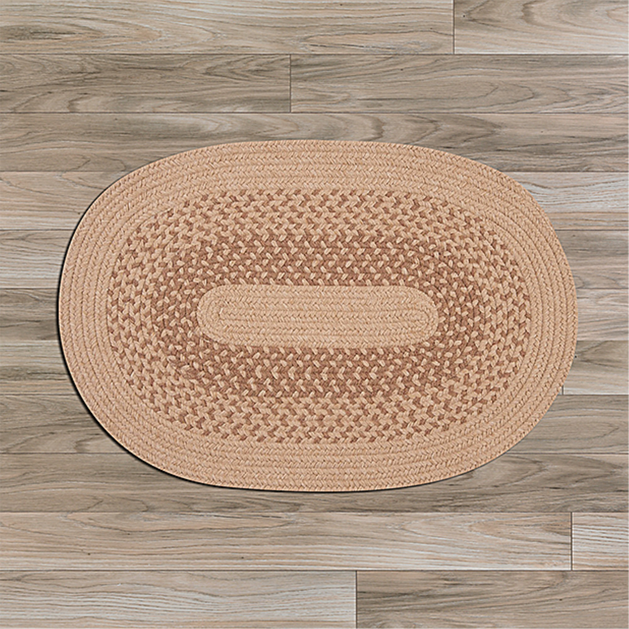 Highland Dunes Wingo Wool Blend Reversible Area Rug - Oatmeal | Wayfair