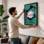 Lotus in Bloom Botanical - Framed Print-1199027211-1199027221
