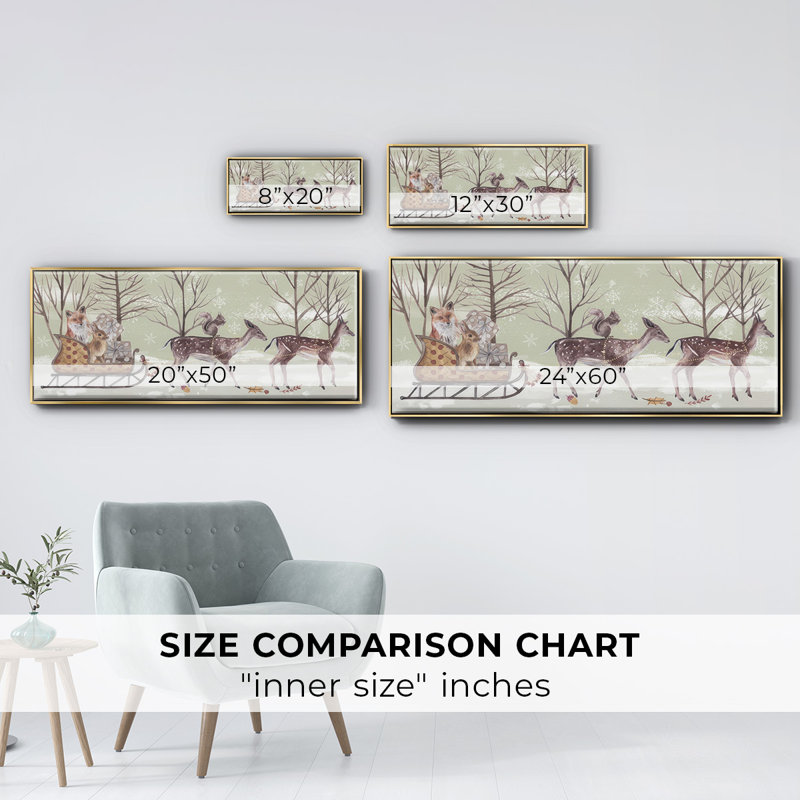 Christmas Time Collection D- Framed Canvas