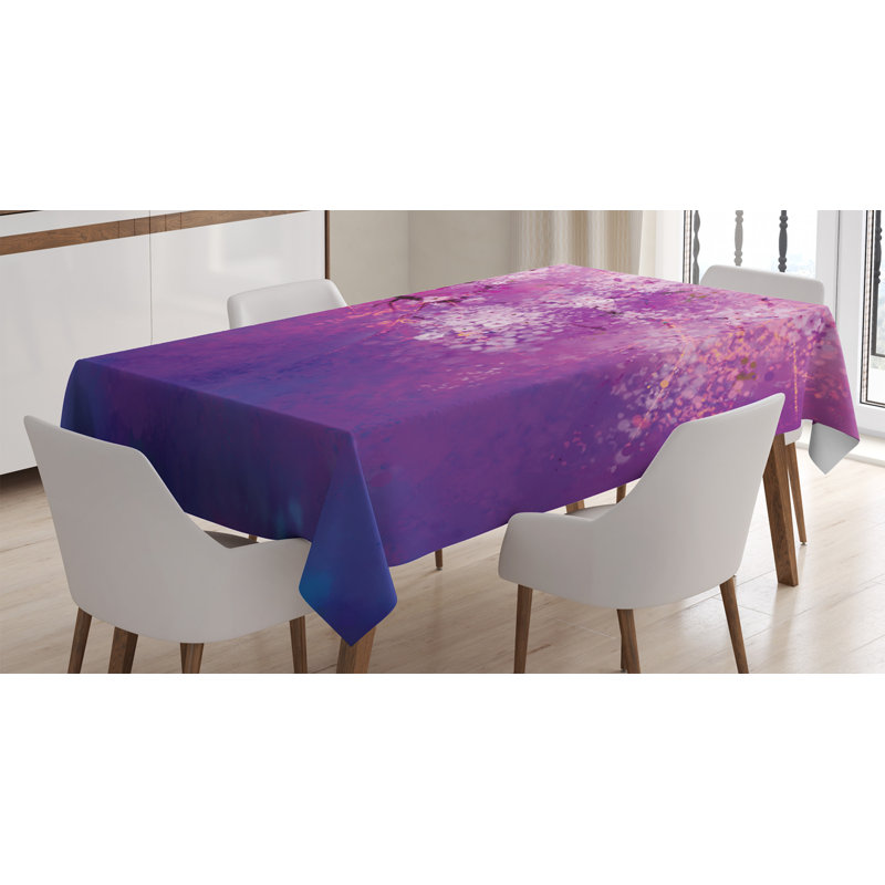 Flower Tablecloth, 84" L x 60" W