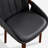 Modern Swivel Upholstered Faux Leather Solid Wood Dining Chairs-13474885