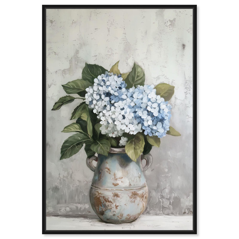 «Resilient Beauty Canvas Farmhouse Floral Art» par Art Remedy, Cadre noir, H 25 po x l 17 po