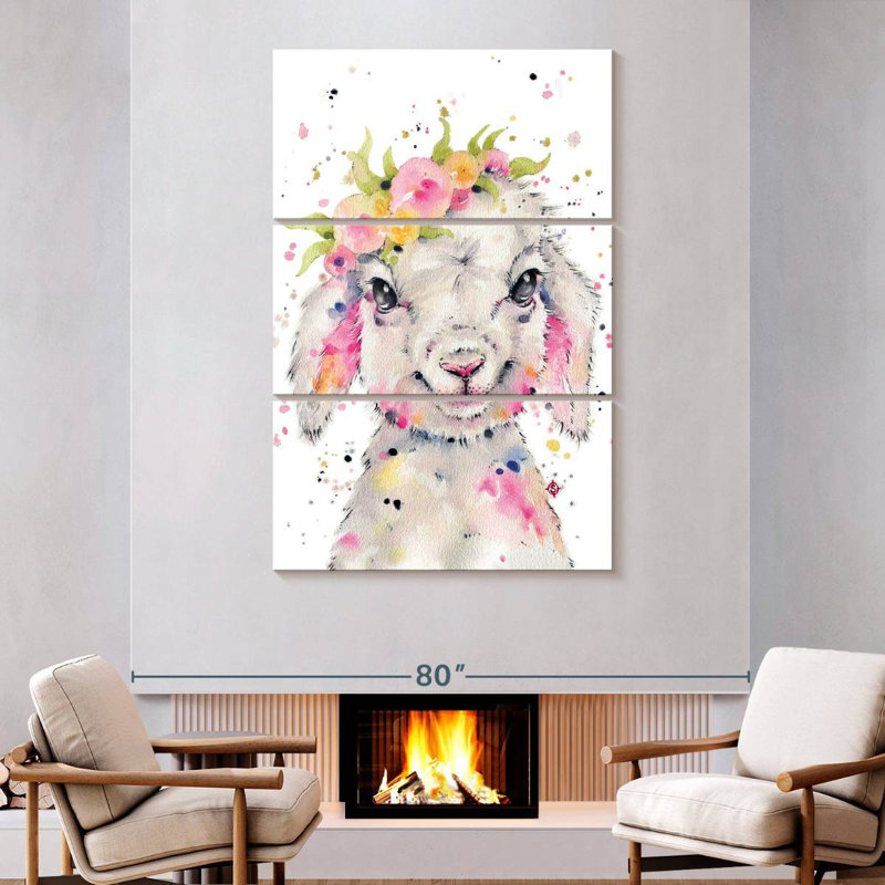 Brampt Little Lamb, 74" H x 48" W