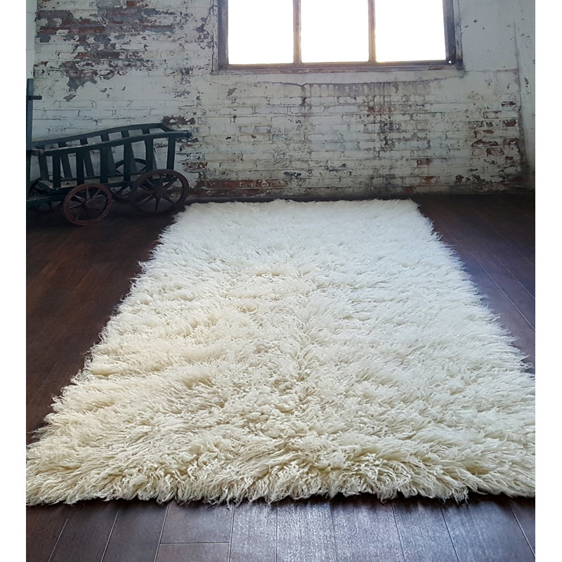 Stylish flokati rugs in popular sizes. Soft and fluffy 3” pile. 100% wool. Natural wool area rug, Rectangle 9' x 12'