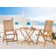 Brodbeck Folding Patio Dining Armchair with Cushion