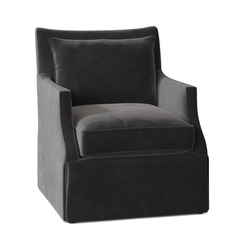 Holly Upholstered Armchair, 9953 Midnight, Swivel Glider