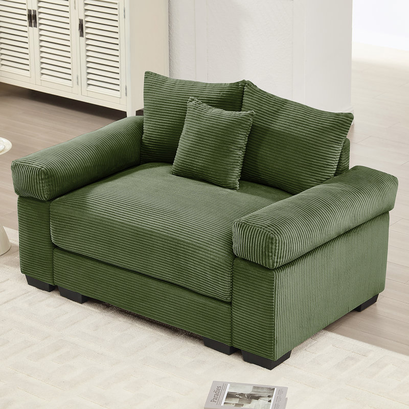 Canapé modulaire surdimensionné 54,3 po Cloud, Vert