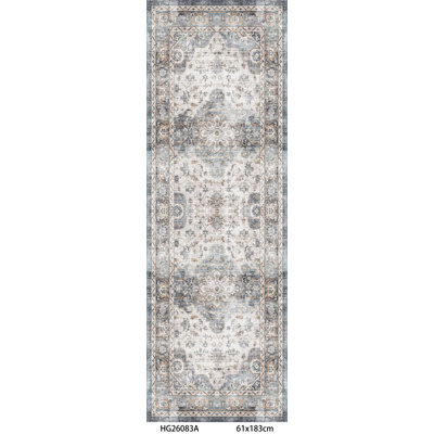 Tapis de couloir lavables de style bohème, idéal pour l'entrée, la cuisine, la chambre à coucher, la buanderie ou la salle de bain. Convient aux animaux et aux enfants. Antidérapant, à poils courts, résistant aux taches, doux et pliable.
