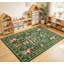 Tapis de Noël bohème vintage, tapis de forêt de Noël, tapis de chambre, tapis de sol rétro pour salon-2071800547-2071800550