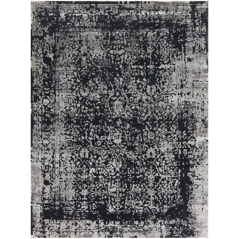 Tapis noué à la main Byersville, Rectangle 2 pi x 3 pi