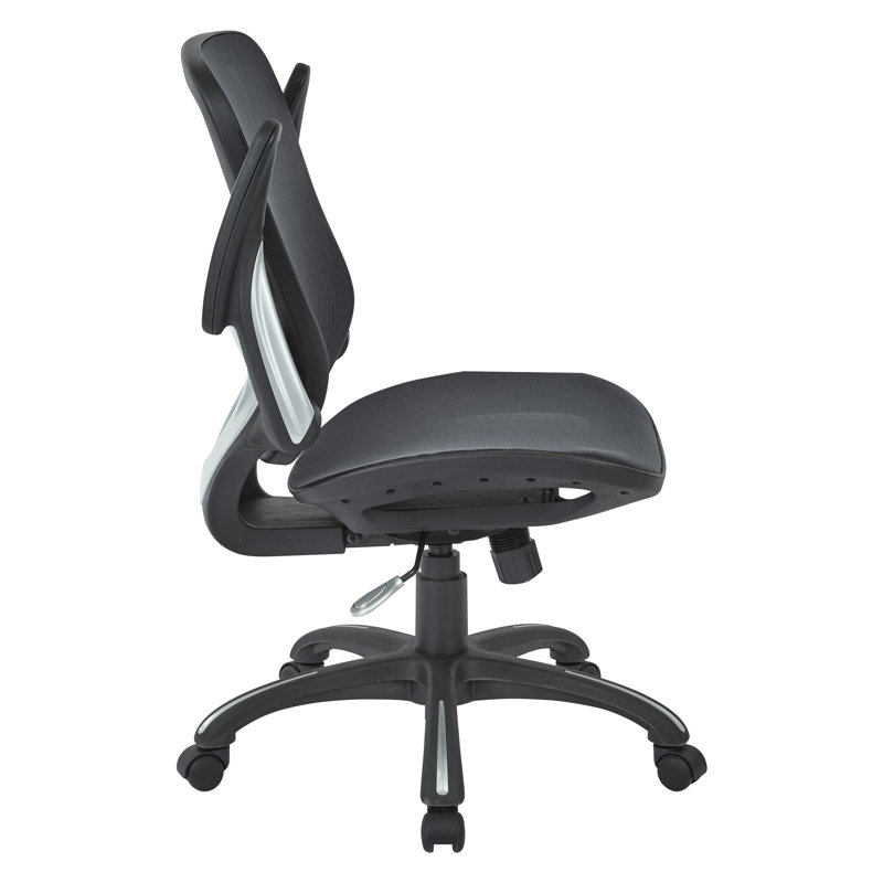 Black Mesh Executive Swivel Office Chair with Lumbar Support