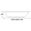 x 700mm Soaking Acrylic Bathtub-32914157