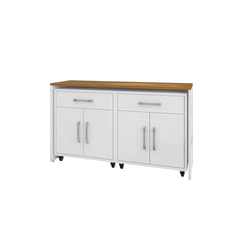 Aseem 2 Piece Storage System, White