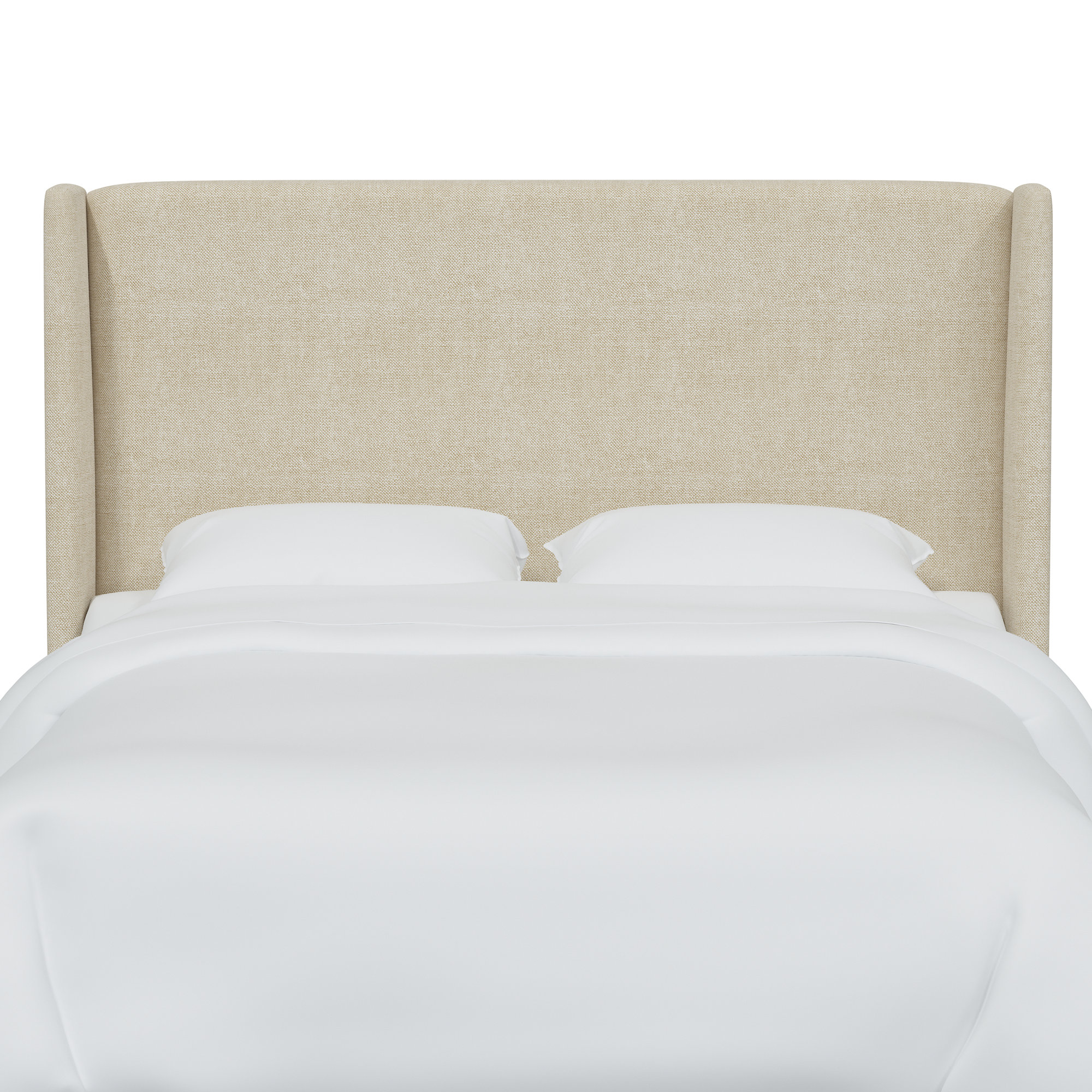 Bellfield Upholstered Headboard, Full, Beige