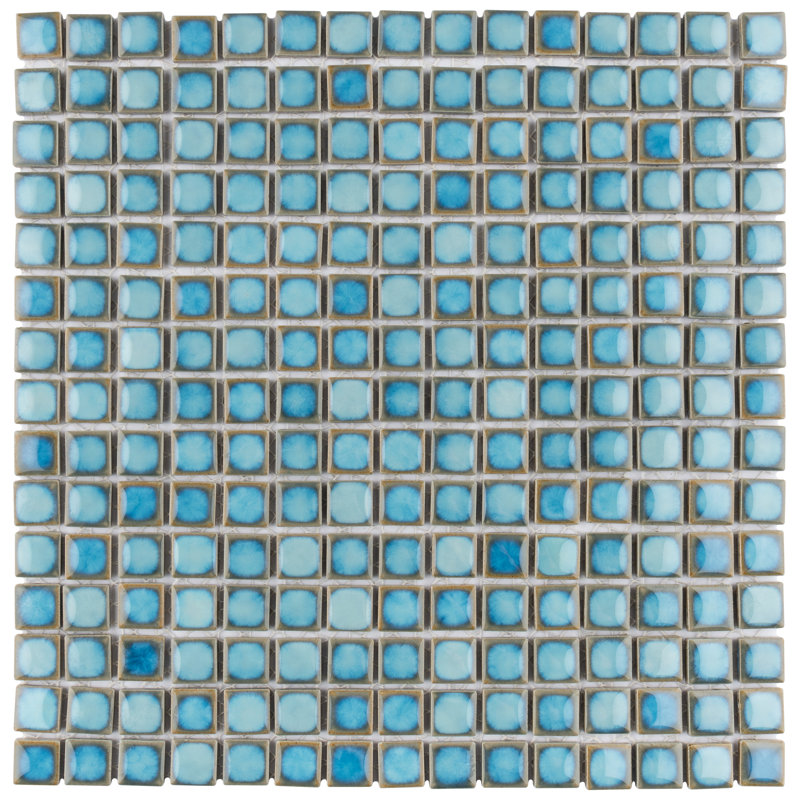 Hudson Edge Marine 12-1/4" x 12-1/4" Porcelain Mosaic Tile