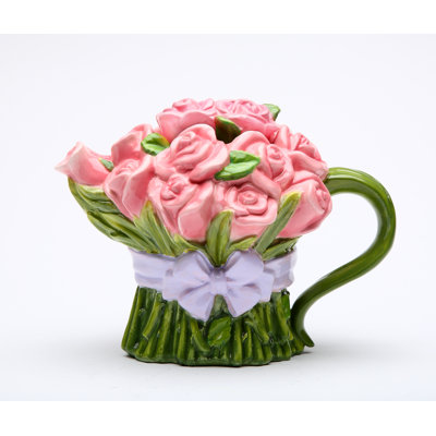 Pink Rose 0.25-qt. Teapot