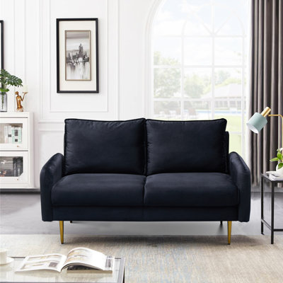 Govany 57.8'' Velvet Loveseat