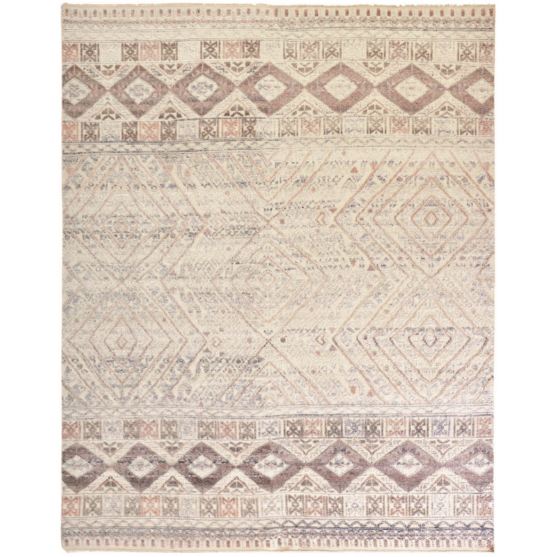 Tapis en coton / laine noué à la main Authement, Rectangle 2 pi x 3 pi