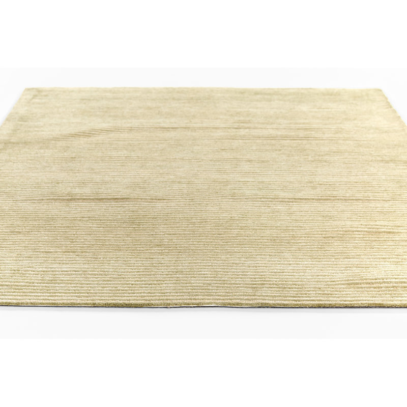 Tapis Philip en laine rayée verte tuftée à la main 107 cm x 168 cm, 3'6" X 5'6"