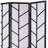 3-Panel Climbing Screen Room Divider, Black