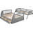 Gray Twinfull Bunk Bed With Staircase. Solid Pine Build. Increase Space Value. Versatile For Different Decor. Safe . No Spring Box . Strong Wood Structure. Optimization. Sleeping Option. .