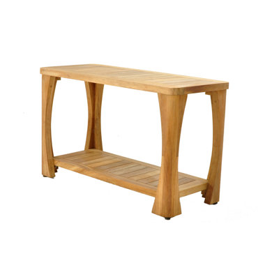 Whatley 30'' W Teak Shower Bench