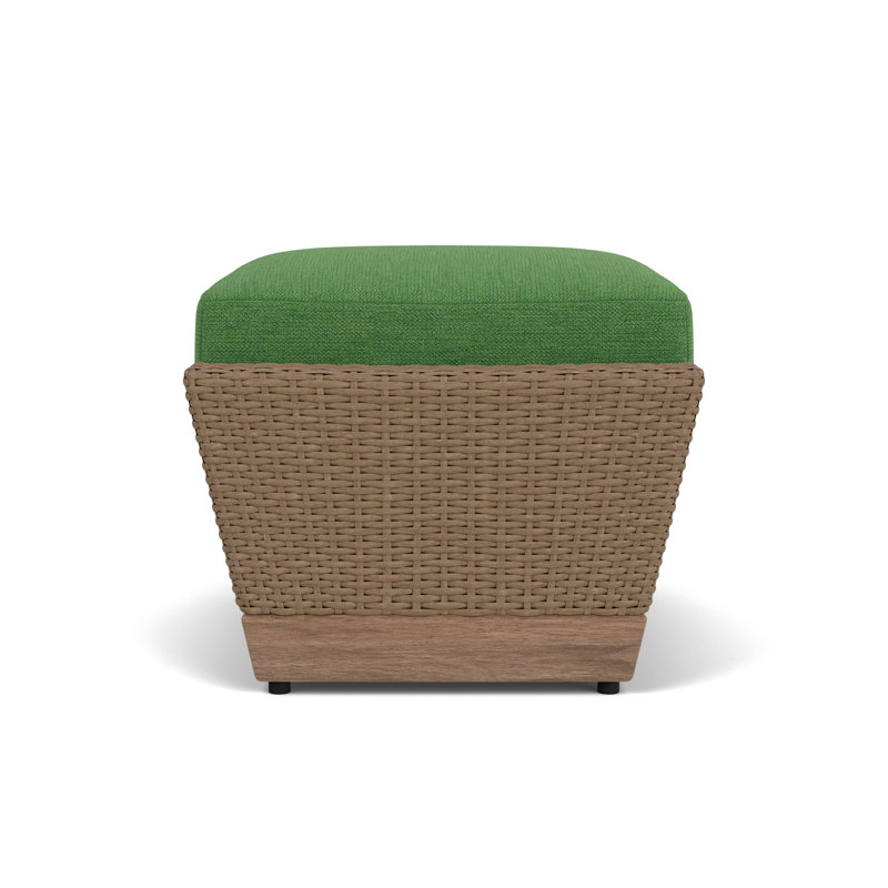 Charisma Rectangle Outdoor Ottoman Patio Ottoman, Seadog Botanical
