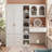 Modern Wardrobe With Dressing Table And Adjustable Light Mirror