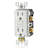 Leviton SmartlockPro 15 Amp 125 Volt Duplex Watthite AFCI Outlet 5-15R 1 Pack