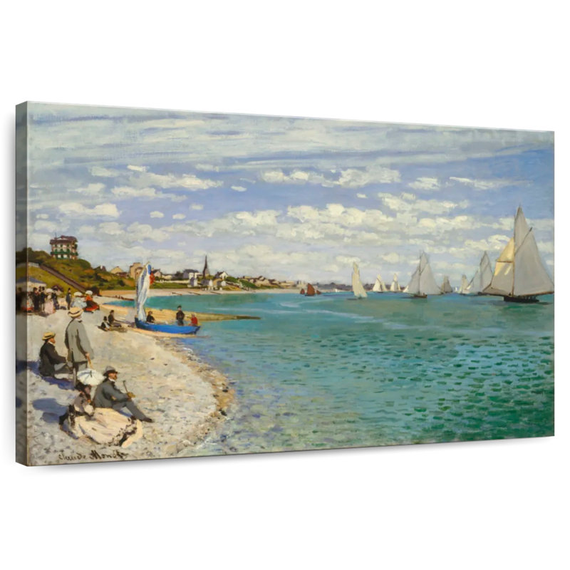 Régate Alvord à Sainte-Adresse 1867, H 8 po x l 12 po