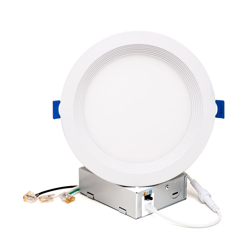6-Inch White Aluminum LED Recessed Lighting Kit