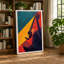 Geometric Guitar Mid-Century - Wrapped Canvas-265652306-265652307